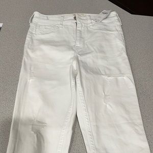Distressed White Jeans w/ Tags